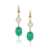 Dor Gold Plated Green Onyx Double Strand String Set