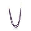 Dor Gold Plated Amethyst Double Strand Set