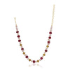 Dor Gold Plated Ruby Jade Rose Quartz String Set