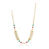 Dor Gold Plated Pearl & Ruby Jade String Set