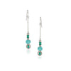 Silver Plated Panaash Zircon Turquose Earrings