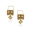 Gold Plated Panaash Kundan Hoop Earrings