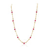Dor Gold Plated Ruby Jade String Set
