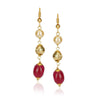 Dor Gold Plated Ruby Jade Pearl String Set