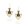 Gold Plated Panaash Kundan Filigree Loop Earrings