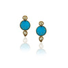 Gold Plated Neel Kundan Turquoise Fluorite Heritage Necklace Set