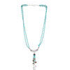 Silver Plated Celestial Turquoise Necklace Set