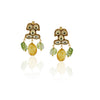 Gold Plated Neel Kundan Citrine Necklace Set