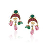 Gold Plated Neel Kundan Peacock Tourmaline Set