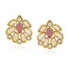 Gold Plated Kundala Kundan Citrine  Earring