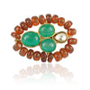 Gold Plated Green Onyx Ring