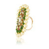 Gold Plated Kundan Ring