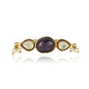 Gold Plated Amethyst Kundan Ring