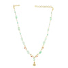 VILANDI GREEN KUNDAN NECKLACE SET