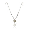 Silver Plated Kundan Pearl Jade Necklace Set