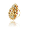 Gold Plated Kundan Ring