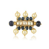 Gold Plated Blue Onyx  Ring