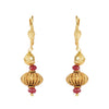 Swarnam Red Round Balls Necklace Set