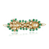 Gold Plated Green Onyx Kundan Ring