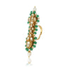 Gold Plated Green Onyx Kundan Ring