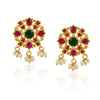 Chaitra Ruby Kundan Floral Necklace Set