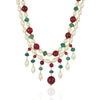 Gold Plated Tarana Green Onyx String