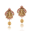 Gold Plated Sankranti Temple Ruby Necklace