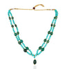 Gold Plated Tarana Turquoise Green Onyx String