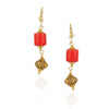 Gold Plated Tarana Coral Gold Bead String