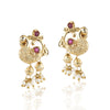 Gold PlatedSankranti Temple Kundan Necklace Set