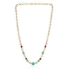 Gold Plated Tarana Pink Pearl String