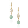 Gold Plated Tarana Pink Pearl String