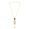 Gold Plated Sankranti Temple Ruby Necklace Set