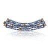 Gold Plated Pacchi Blue Jade Choker Set