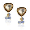 Gold Plated Pacchi Blue Jade Choker Set