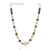 Gold Plated Tarana Blue Lapis Pearl String