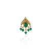 Gold Plated Green Onyx Nosepin