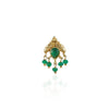 Gold Plated Green Onyx Nosepin