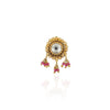Gold Plated Kundan Ruby Nosepin
