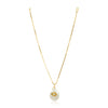 Grishma Gold Plated Evil Eye MOP Zircon Pendant Chain