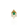 Gold Plated Green Onyx Nosepin