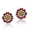 Gold Plated Pacchi Ruby Choker Set