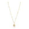 Grishma Gold Plated Evil Eye MOP Pendant Chain