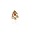 Gold Plated Kundan  Pearl Nosepin