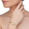 Gold Plated Sankrant  Kundan Bangle
