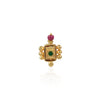 Gold Plated Green Onyx Nosepin