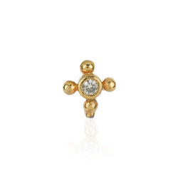 Gold Plated Zircon Nosepin
