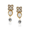 Gold Plated Taraash Rutile Quartz Kundan Necklace Set