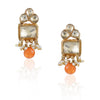 Gold Plated Valentine Carnelian Kundan Necklace Set