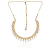 Gold Plated Valentine Kundan Pearl Hasli Set